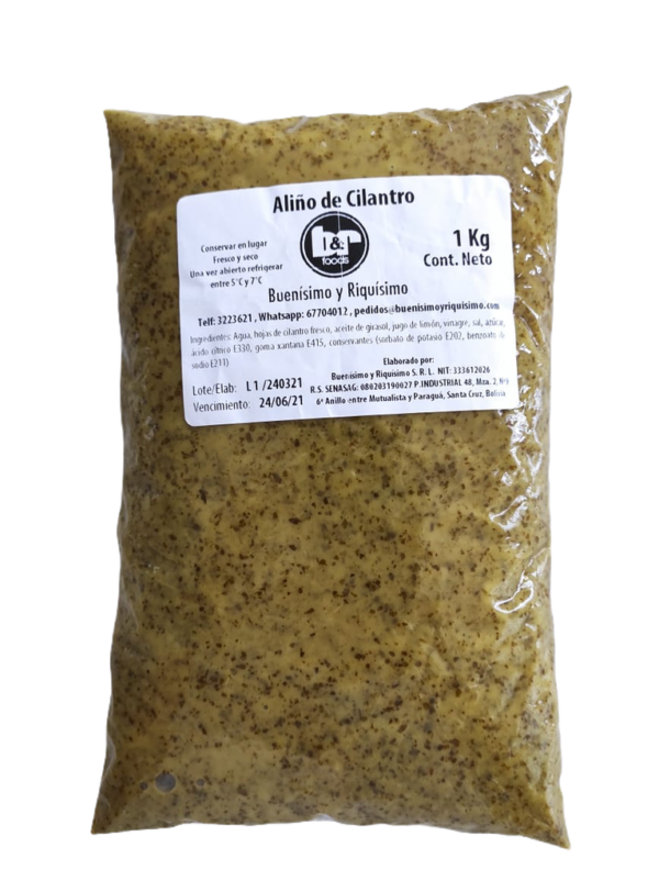 Aliño de Cilantro, Pouch 1 Kg