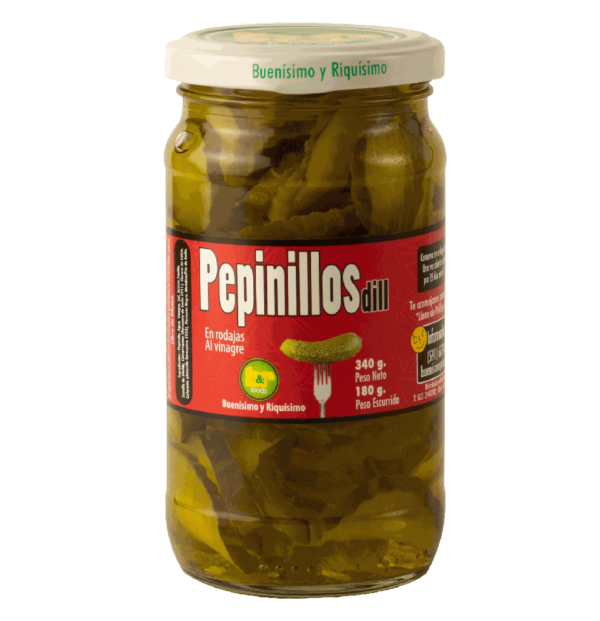 Pepinillos en Rodajas Tipo Americano, Frasco 340 g